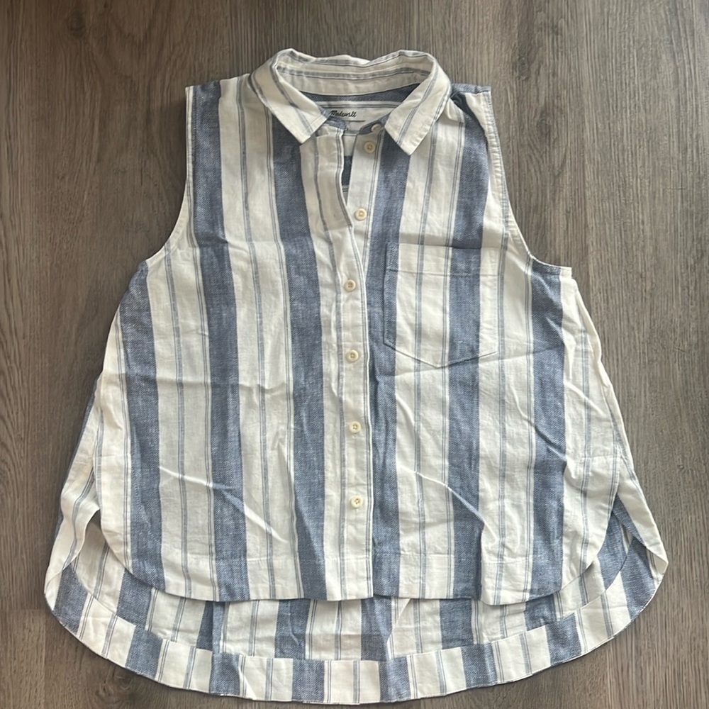 Madewell Button Down Tank NWT